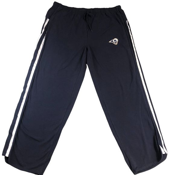 Reebok Joggers Men 2XLarge Blue NFL‎ Los Angeles Ram Casual Football Sweatpants - Picture 1 of 9